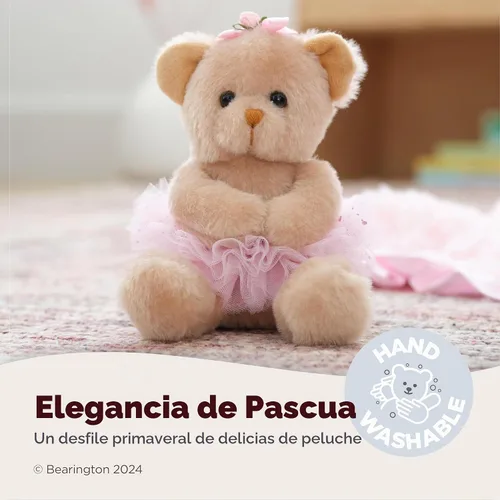 Vista 3 de Osito de peluche bailarina Bearington Bella, de 6 pulgadas
