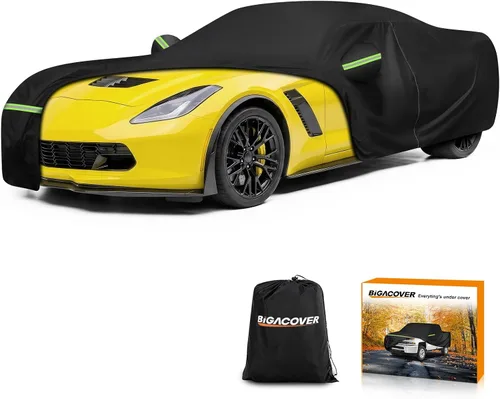 Vista 8 de Fundas impermeables para automóvil Corvette C1 C2 1953-1967, fundas resistentes para automóviles al aire libre, cubierta completa, protección contra