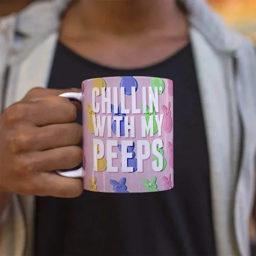 Vista 369 de Trend Setters Friends the Television Show – 25 años – Mercancía oficial – Taza de café o té de cerámica blanca de 11 onzas – perfecta para regalar