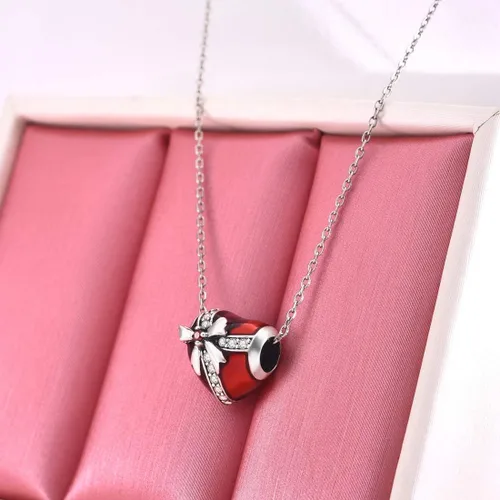 Vista 4 de DALARAN Dijes de Navidad para pulsera de plata de ley, copo de nieve azul con circonita cúbica para mujer