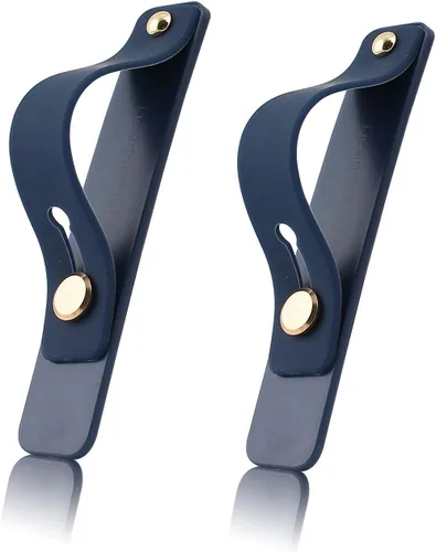 Vista 10 de Correa de agarre para teléfono celular extraíble y reutilizable, soporte telescópico para el dedo, soporte universal de silicona para teléfono
