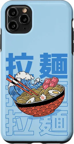Vista 13 de The Great Ramen Off Kanagawa - Carcasa para iPhone 16, diseño tradicional japonés
