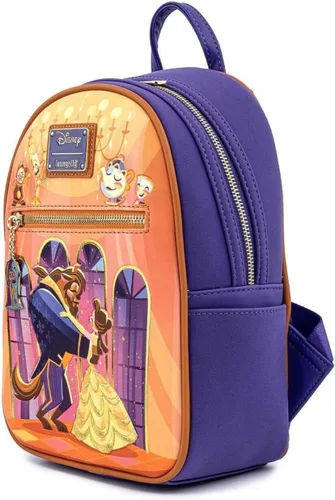 Vista 2 de Loungefly Disney Beauty and the Beast Ballroom Scene - Bolso de hombro con doble correa para mujer Multi