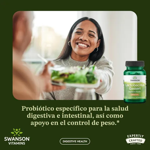 Vista 2 de Swanson Lactobacillus Gasseri 3 millones de UFC, 60 cápsulas Drcaps vegetarianas.