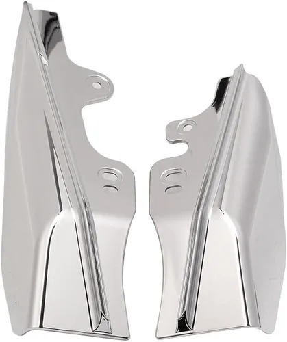 Vista 8 de Deflector de aire cromado de marco medio compatible con Harley Davidson Touring Street Electra Glide Road King FLHR FLHX FLTR FLHT 2001-2008 2005