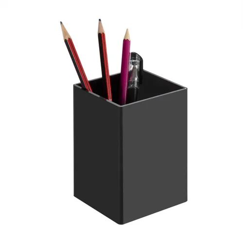Vista 7 de NIUBEE Paquete de 2 soportes acrílicos negros para bolígrafos, organizador de escritorio para lápices, accesorios de escritorio para escritorio