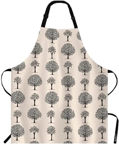Vista 7 de Pug Puppies Series - Delantal de cocina con diseño de animales lindos y diferentes emociones, delantal azul para cocinero, restaurante, limpieza