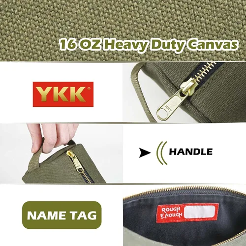 Vista 8 de Rough Enough - Bolsa de herramientas pequeña portátil, organizador EDC con asa