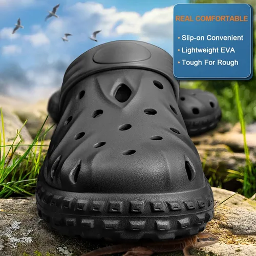 Vista 4 de BULLIANT Zuecos para Hombre, Sandalias de Mules Cómodas para Hombre y Mujer con Plantilla Acolchada y Soporte de Arco - EVA Ligera