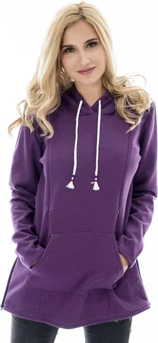 Vista 67 de Bearsland - Sudadera de lactancia y maternidad para mujer, con bolsillos y capucha