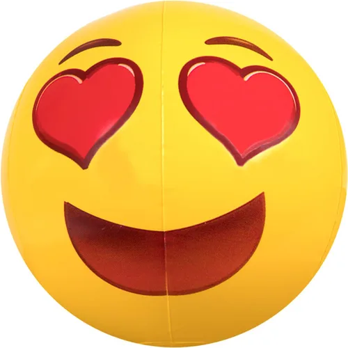 Vista 6 de Coconut Float Emoji - Pelotas de playa inflables de 18 pulgadas, ideales para fiestas de verano y eventos de natación