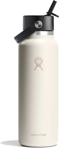 Vista 31 de Hydro Flask Botella de agua – Acero inoxidable aislado – Tapa flexible con popote de boca ancha, antiderrames, a prueba de fugas y recargable