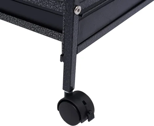 Vista 7 de Play Jaula para pájaros mediana y pequeña, de acero forjado con soporte rodante desmontable para loros, tortolitos, pinzones, canarios, periquitos