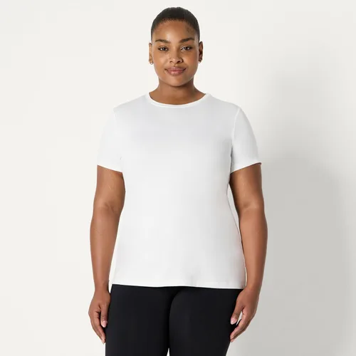 Vista 13 de Amazon Essentials Camiseta de manga corta con cuello redondo para mujer, de secado rápido, para entrenamiento, gimnasio, paquete múltiple