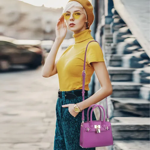 Vista 3 de STAISE Bolso bandolera de cuero vegano para mujer, bolso de hombro cruzado de moda, bolso pequeño con asa superior, bolso de noche