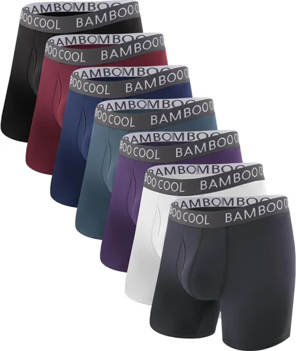 Vista 18 de BAMBOO COOL Men's Cooling Underwear Ultra Soft Breathable Boxer Briefs Pack