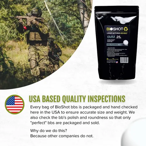 Vista 5 de Pulidor biodegradable de Airsoft BBS de 0.01 oz, grado de competencia sin costuras para todas las pistolas y accesorios de 0.236 in