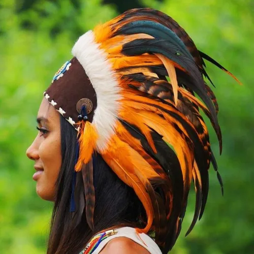 Vista 9 de Novum Crafts Tocado de plumas Inspirado en indios nativos americanos Elige