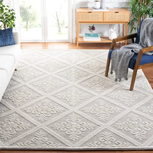 Vista 21 de SAFAVIEH Vermont Collection - Alfombra decorativa de 2 pies 3 pulgadas x 4 pies, color marfil, lana hecha a mano, ideal para zonas de alto tráfico