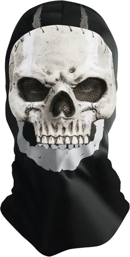 Vista 7 de Máscara de Calavera Fantasma de Cara Completa para Juegos de Guerra y Deportes al Aire Libre Multicolor1