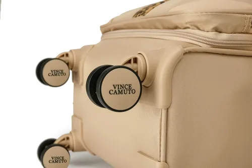 Vista 6 de Vince Camuto - Carrito rígido extensible y ligero con ruedas giratorias dobles, Bronceado, 2 Pc Set (2024)