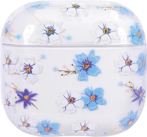 Vista 14 de AKABEILA Funda compatible con Apple Airpods Pro para mujer, transparente con diseños, policarbonato duro, a prueba de golpes [LED frontal visible]