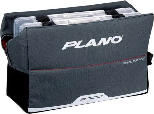 Vista 36 de Plano Bolsa de aparejos de pesca de vanguardia para fines de semana, base impermeable moldeada, almacenamiento espacioso, mangas de herramientas