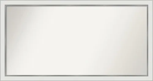 Vista 142 de Amanti Art Espejo personalizado, espejo de baño estrecho Alexandria White Wash, espejo de pared o espejo de tocador de baño sobre el fregadero