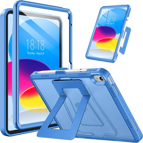 Vista 16 de DTTO Funda para iPad (A16) 11ª generación de 11 pulgadas 2025, funda para iPad de 10ª generación, soporte ajustable para vertical/paisaje, protector