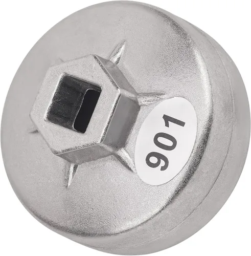 Vista 8 de AHL 901 Tapa 65mm Llave de filtro de aceite de 14 ranuras con accionamiento cuadrado de 1/2" Herramientas de extracción de filtro de aceite Juego