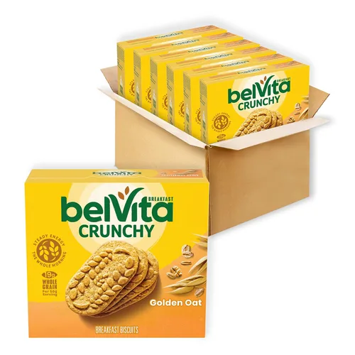 Vista 23 de belVita Barras de desayuno galletas, arándanos, 30 paquetes en total, 6 cajas (4 galletas por paquete)