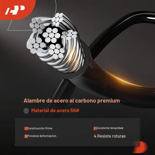 Vista 5 de A-Premium Cable de liberación del capó delantero sin mango compatible con Honda Civic 1992 1993 1994 1995, 91.1 pulgadas