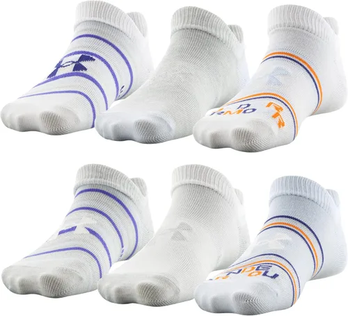 Vista 37 de Under Armour Calcetines ligeros invisibles Essential 2.0 para niños (paquete de 6)