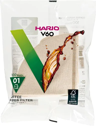 Vista 15 de Hario V60 - Filtro de café de papel, tamaño 01, blanco, caja de 40 unidades (paquete de 3)