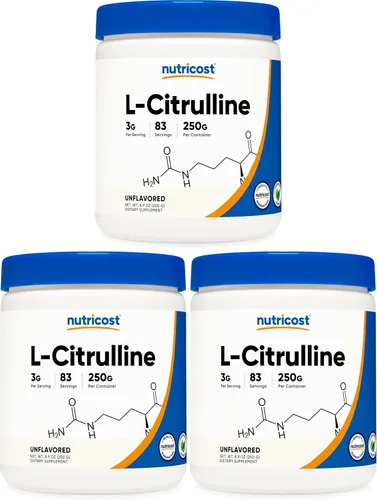 Vista 7 de Nutricost L-citrulina pura (base) en polvo (21.16 oz)