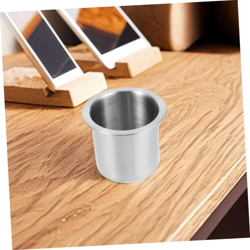 Vista 5 de 2 Pcs Stainless Steel Car Cup Holder Insert Stable Anti-Spill Drinks Holder for Truck Sofa Use Multifunctional Armrest Cup Support for Vehicles and