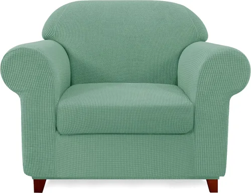 Vista 37 de SUBRTEX Juego de 5 fundas elásticas para sofá, fundas de cojín para respaldo, colección de protectores de muebles, para sofá de gran