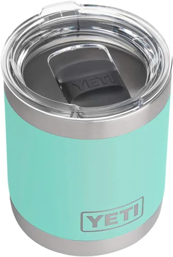Vista 22 de Yeti Rambler Vaso corto de 10 onzas con aislamiento térmico al vacío, de acero inoxidable, con tapa MagSlider Rosa arenisca.