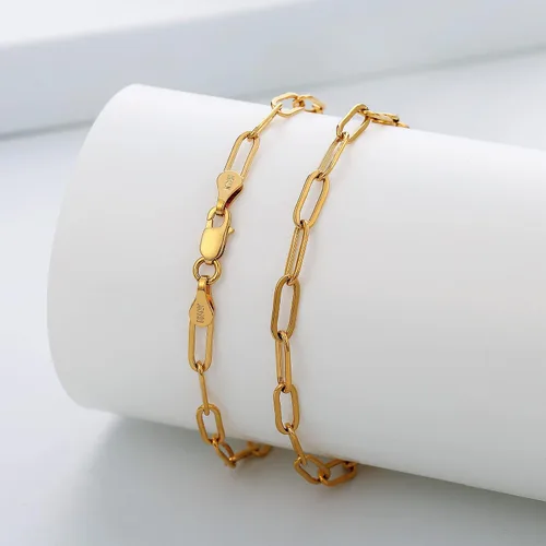 Vista 4 de Pulsera de oro de 14 quilates con cierre de plata de ley 925 de 0.157in para mujer, pulseras de oro con corte de diamante para mujer, pulsera de oro