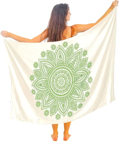 Vista 19 de Boho Chic Pareo - Pareo Mandala - Cubre Traje de Baño Bikini - Vestido de Playa - Envoltura