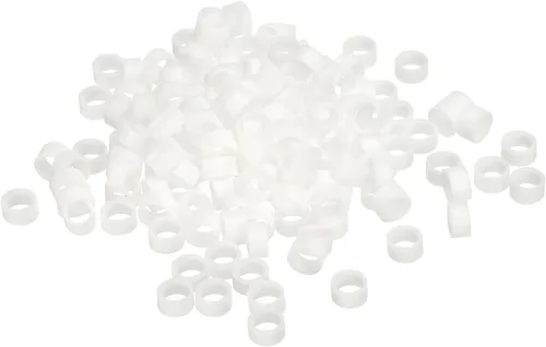 Vista 10 de PATIKIL Bandas de goma de silicona, 100 unidades, antideslizantes, de 0.9 pulgadas, color negro plano, para envolver cables, envolturas de bolsas