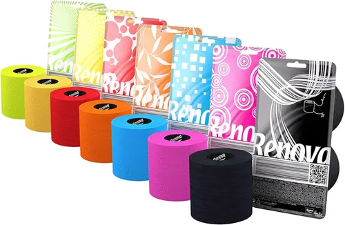 Vista 7 de Papel higiénico rosa 3 capas Caja de regalo 2 rollos 140 hojas de calidad premium