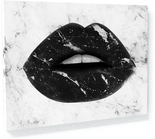 Vista 16 de Sense Canvas Lienzo decorativo de labios con flores botánicas, decoración del hogar, póster pequeño de 16 x 12 / 0.75 pulgadas Labios Flores
