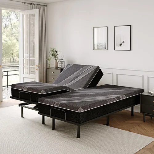 Vista 14 de Dyonery Base de cama ajustable individual XL + colchón de espuma