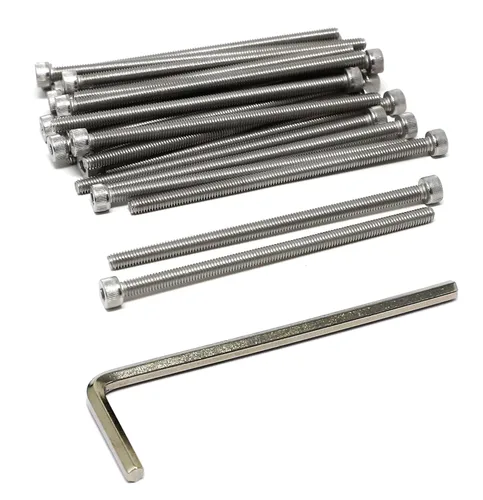 Vista 28 de iexcell Kit de tornillos de cabeza hexagonal de acero inoxidable 304, 100 unidades M2 x 0.157 in, paso de rosca de 0.016 in