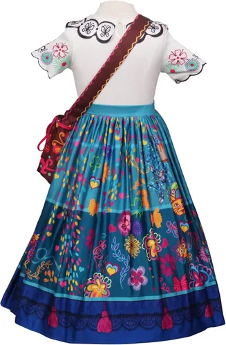 Vista 4 de Vestido de princesa para niñas vestido de baile con accesorios para Halloween disfraz de cosplay