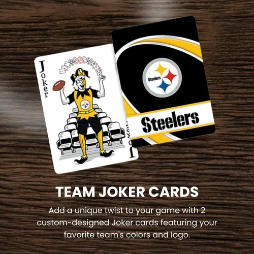 Vista 6 de MasterPieces NFL Cartas de Juego – Baraja de Fútbol de los 49ers de San Francisco con Licencia Oficial para Adultos y Niños – Colección Premium
