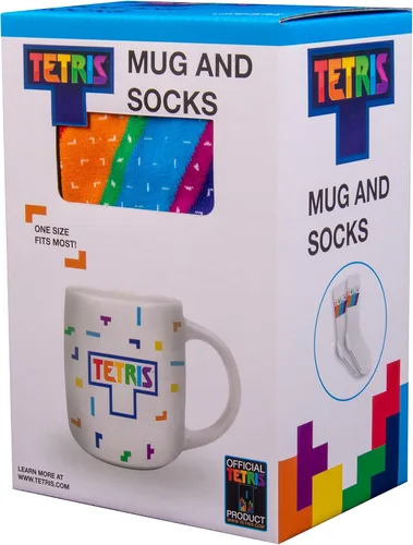 Vista 6 de Fizz Creations TETRIS - Pack Cadeau - Taza 15.2 fl oz + Paire de Chaussettes