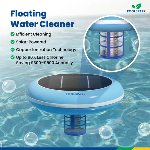 Vista 3 de Ionizador solar para piscinas: ionizador de cobre para piscinas elevadas y enterradas de hasta 45,000 galones, sistema de ionizador de piscina