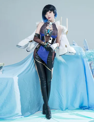Vista 2 de CR ROLECOS Genshin Impact - Disfraz de cosplay para fiesta de Halloween